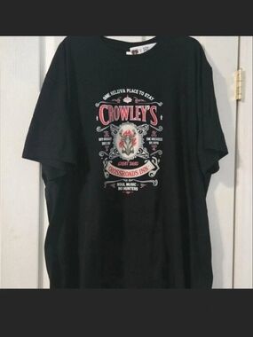 Crowley’s Black Short-Sleeve Graphic Tee